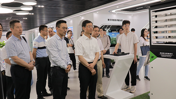 謝建華主任一行還參觀了猫咪官网APP智慧展廳 謝建華主任一行還參觀了猫咪官网APP智慧展廳